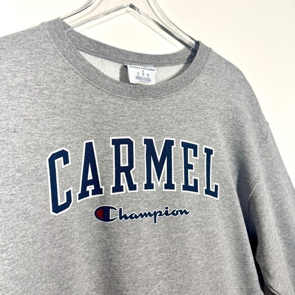 Champion Women’s Size Large Gray Carmel Crewneck Sweater Classic Design - Picture 2 of 8